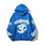 Blue-Hellstar Hoodie For Mens