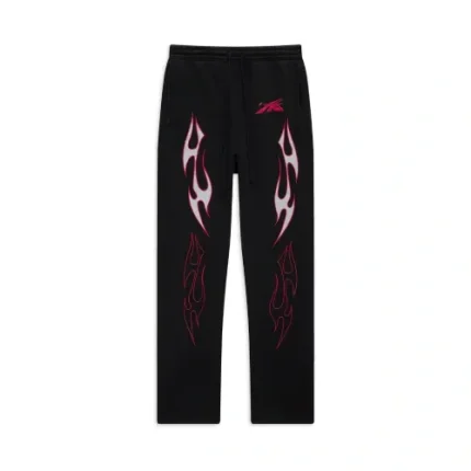 Hellstar Flam Black Sweatpant For Men