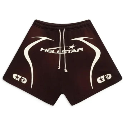 Hellstar Brown Warm Up Shorts