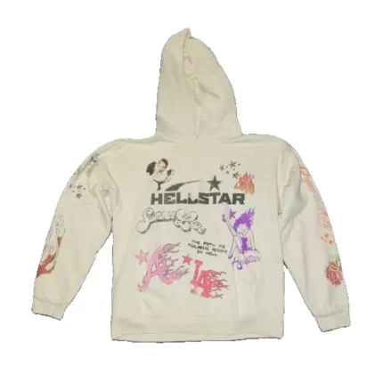 White-I Love Hellstar Summer Love Hoodie