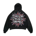 Black-Hellstar Stay in Peace Hoodie