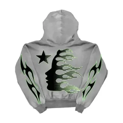 Grey-Hellstar Hoodie