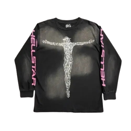 Black-Hellstar Christ Long Sleeve T-Shirt